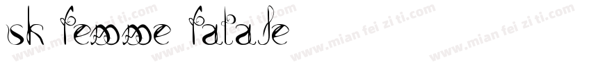 sk femme fatale字体转换